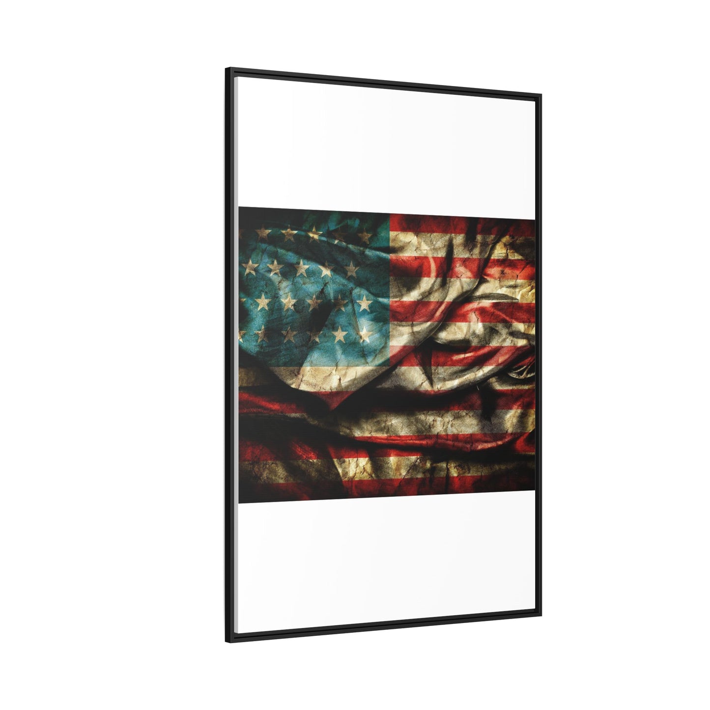 Framed American Flag Canvas