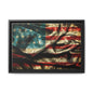 Framed American Flag Canvas