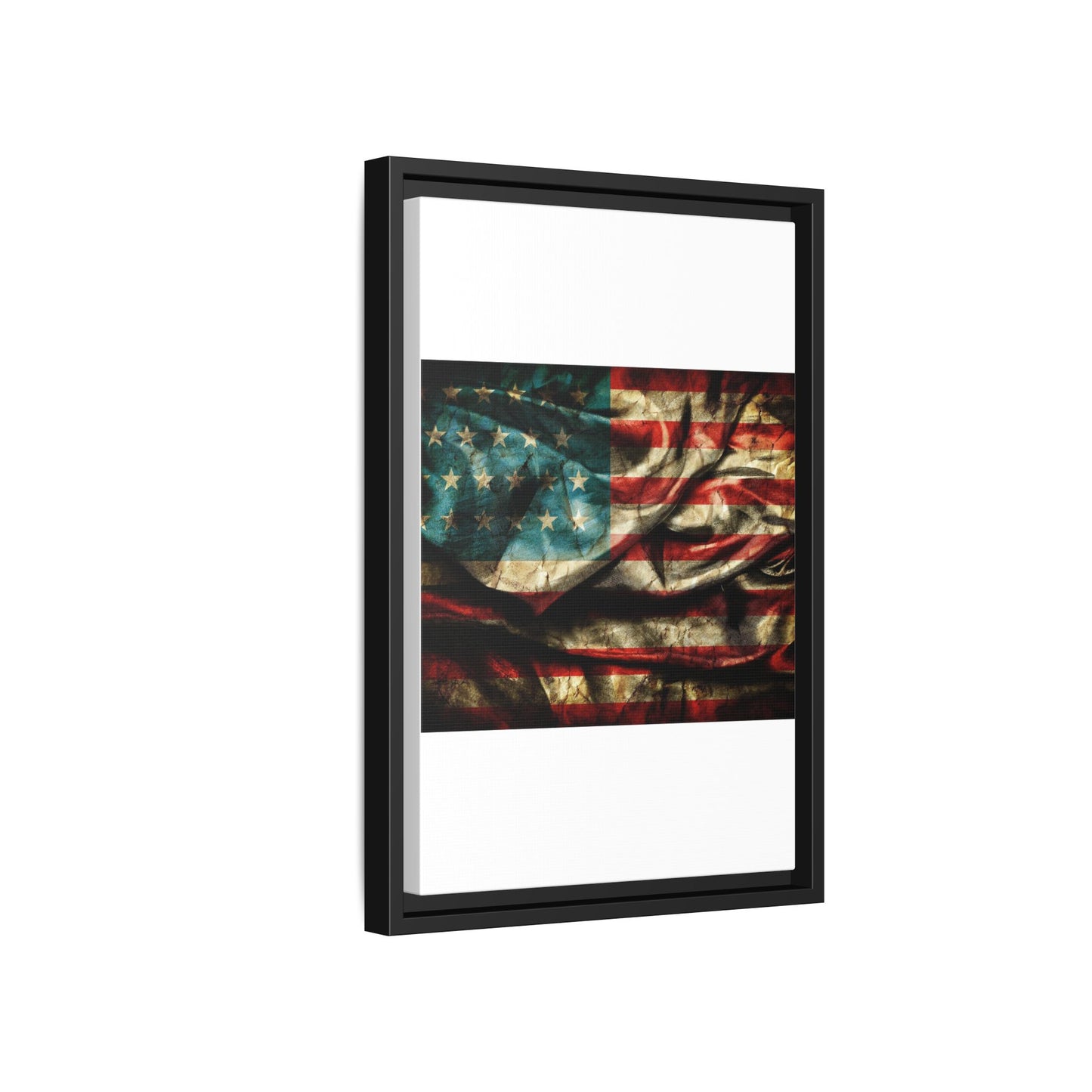 Framed American Flag Canvas