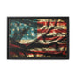 Framed American Flag Canvas