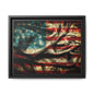 Framed American Flag Canvas