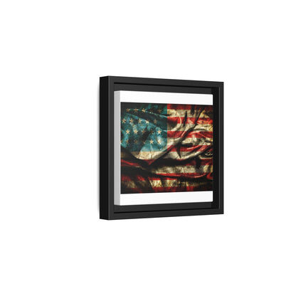 Framed American Flag Canvas