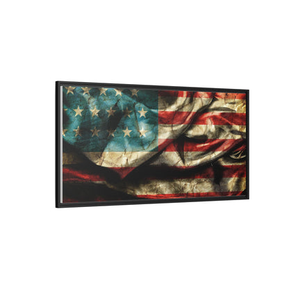 Framed American Flag Canvas