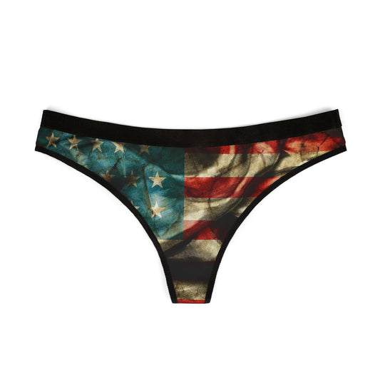 Patriotic Women's Thongs - American Flag