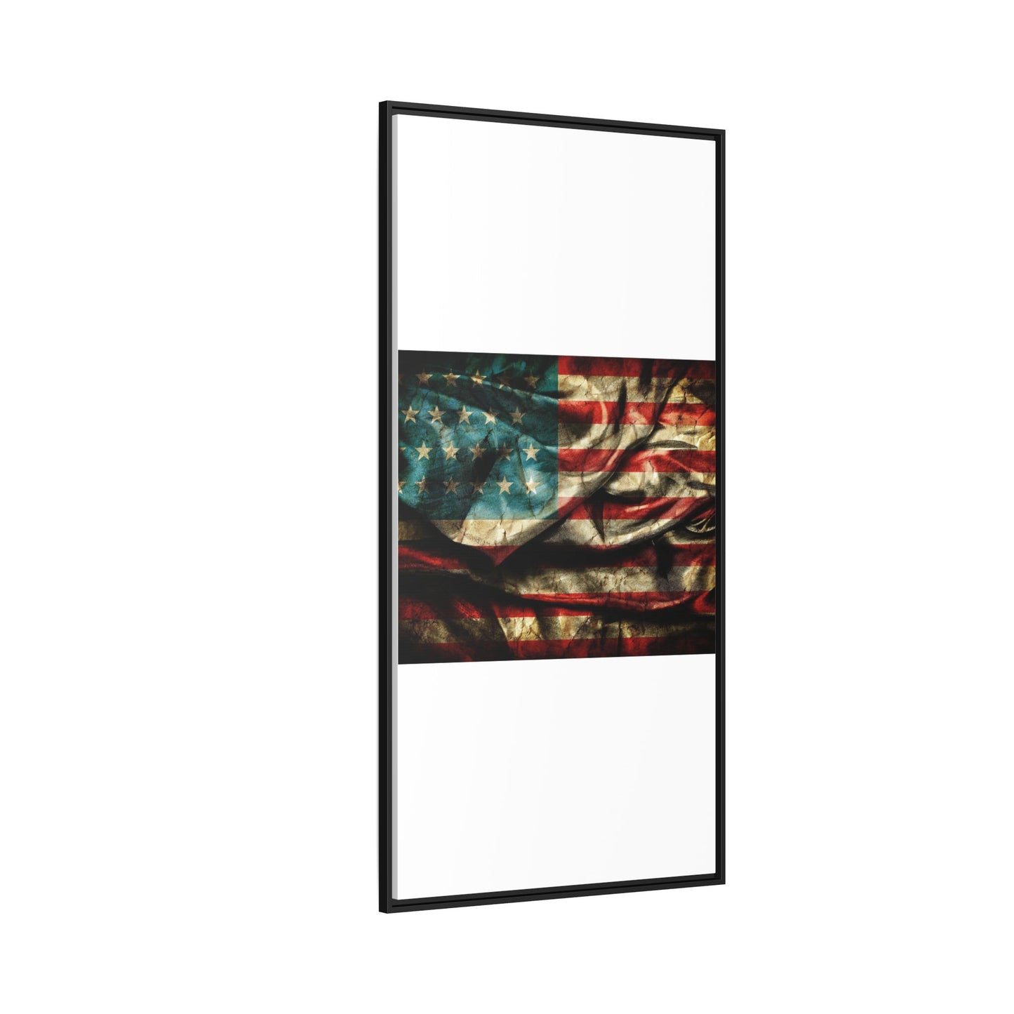 Framed American Flag Canvas