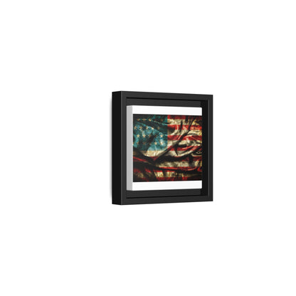 Framed American Flag Canvas