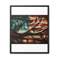 Framed American Flag Canvas