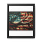 Framed American Flag Canvas