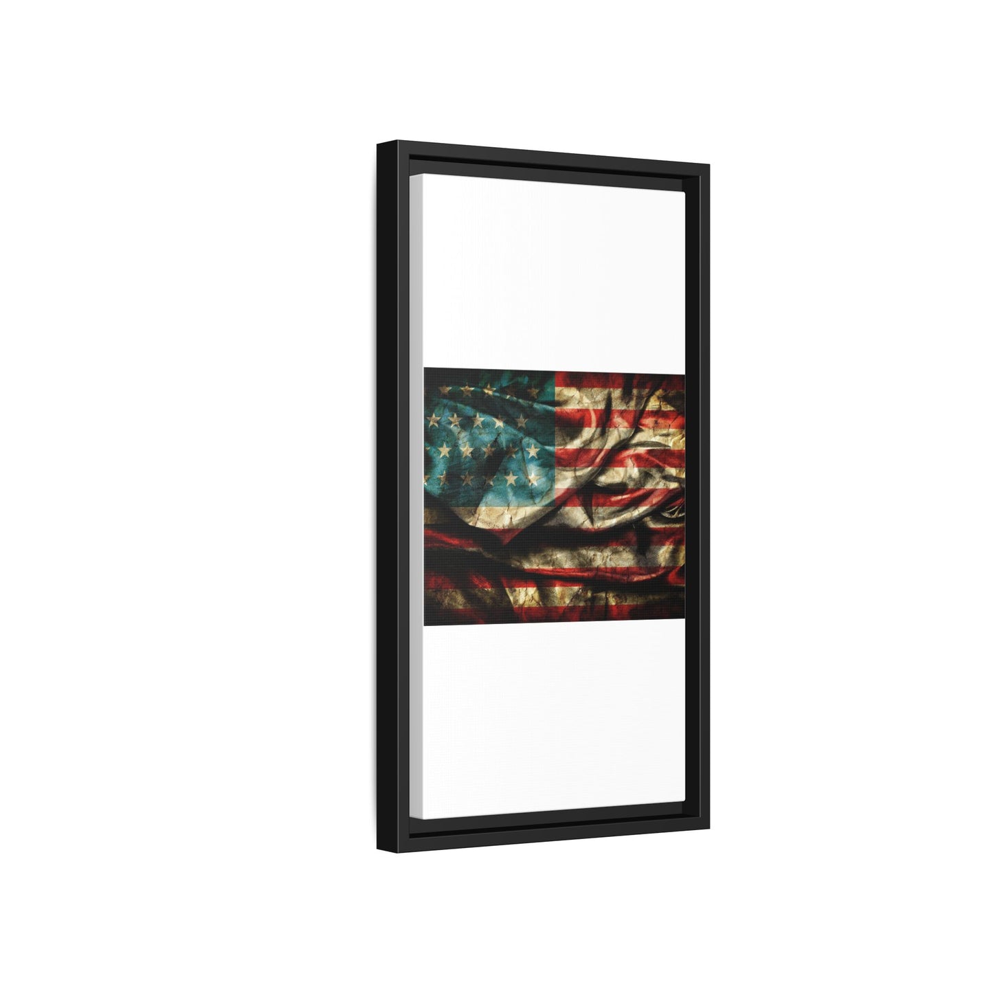 Framed American Flag Canvas