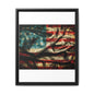 Framed American Flag Canvas